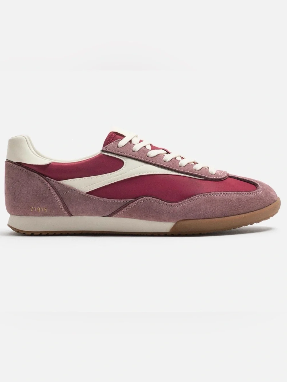 Zara Men's Maroon and Cream Sneakers - Picture 1 of 17